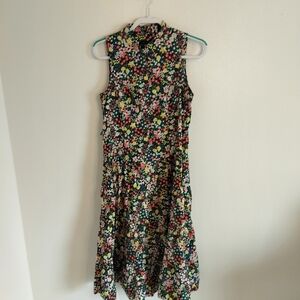 Tommy Hilfiger Sleeveless floral dress Size 10 Classic Preppy Vintage inspired